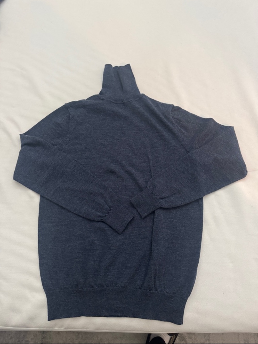 Suit Supply Men's Dark Blue Turtleneck Sweater